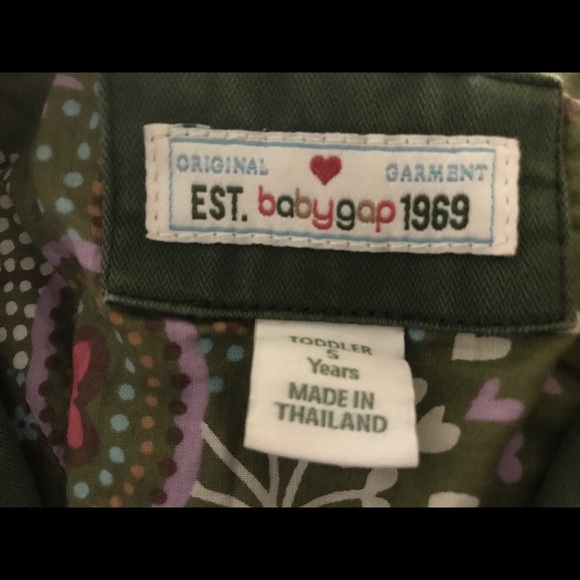Gap green jacket size 5T - Picture 2 of 2